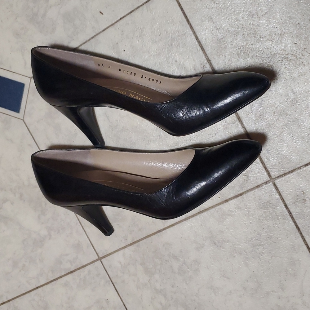 Bruno Magi vintage black heels size 8AA - Picture 3 of 8
